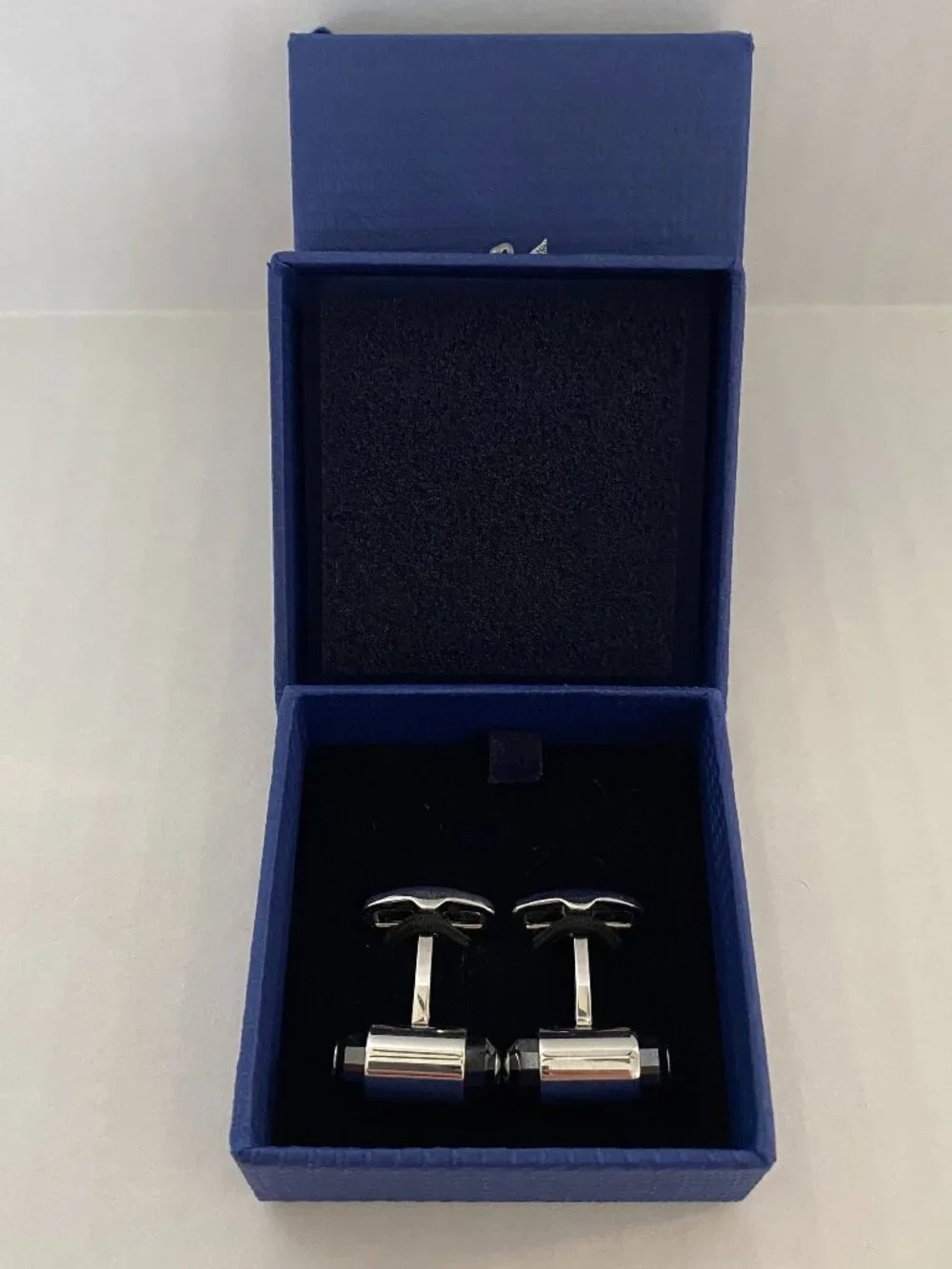 Swarovski 1085176 Black Crystal Cufflinks NWOT w/ Box